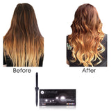 Cool Tip/Soft Touch Tourmaline Smart Digital Curling Wand 25MM - Black - RoyaleUSA