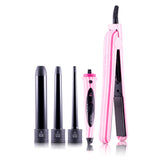 Flat Iron/Curling Wand Duet Set - Pink Stripes - RoyaleUSA