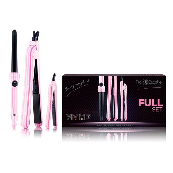 Products Genius Heating Element Full Set 100% Ceramic Plates Straightener, Mini Straightener and Curling Wand