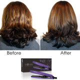 Mini Flat Iron 0.5″ Ceramic Tourmaline – Purple - RoyaleUSA