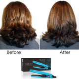 Mini Flat Iron 0.5″ Ceramic Tourmaline - Sky Blue - RoyaleUSA