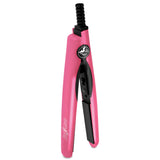 Mini Flat Iron 0.5″ Ceramic Tourmaline - Pink - RoyaleUSA