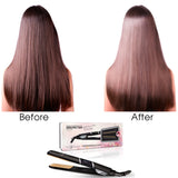 1″ Nano Fiber Flat Iron With Zero Friction Technology - Black - RoyaleUSA