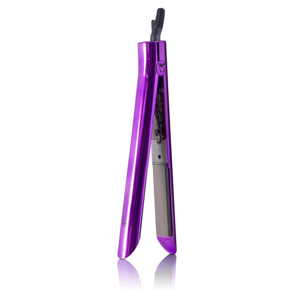 Limited Edition - Platinum Genius Heating Element Hair Straightener with 100% Ceramic Plates - Sparkling Purple