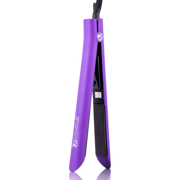 Platinum Genius Heating Element Hair Straightener with 100% Ceramic Plates - Deep Purple - RoyaleUSA