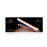 Limited Edition - Platinum Genius Heating Element Hair Straightener with 100% Ceramic Plates - Sparkling Rose Gold - RoyaleUSA