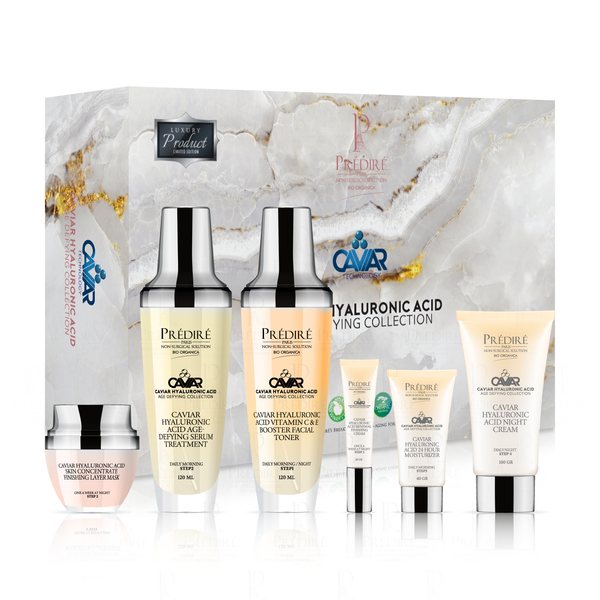 Caviar Hyaluronic Acid Age-Defying Collection | Renew, Moisturize, Cream, Serum, Mask & Toner | Limited Edition