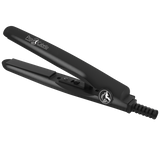 Mini Flat Iron 0.5″ Ceramic Tourmaline - Black - RoyaleUSA